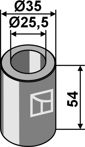 Buchse 54x25,5x35, passend für Falc, Quivogne und mehr