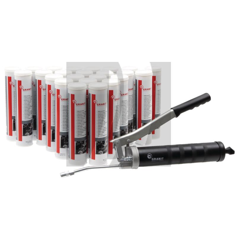 Set Profi Fettpresse + 24x Mehrzweckfett