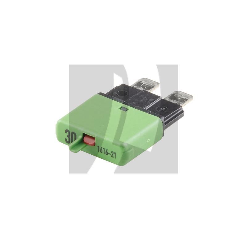 GRANIT Sicherungsautomat, Standard 32 V max. / 30 A | grün | mit Rückstellknopf