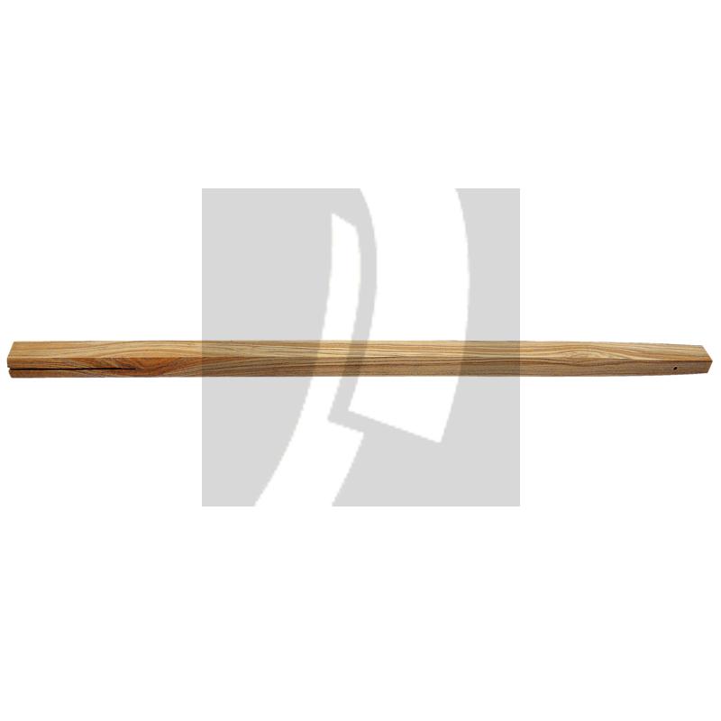 Treibstangenholz ungebohrtes, unlackiertes Holz mit Schlitz und Spitze
