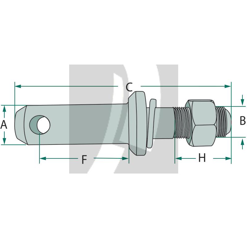 Unterlenkerbolzen  137 mm