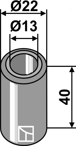 Buchse 40x13x22, passend für Doppstadt und Epoke