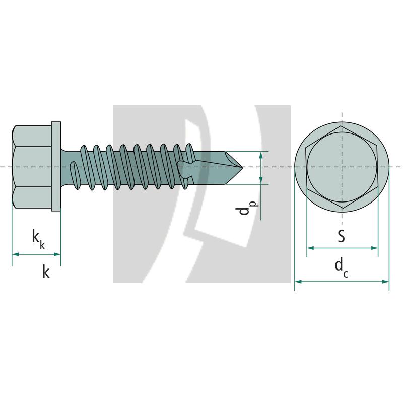 Bohrschraube 5,5x80 DIN 7504, VPE 100