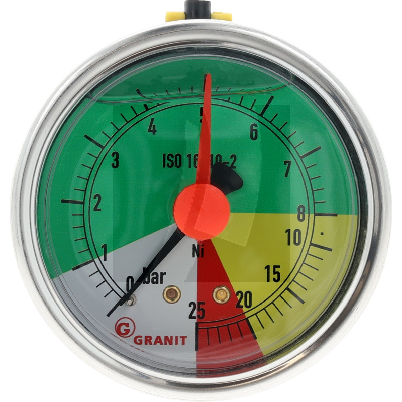 Manometer 0-8-25 bar rückseitig 1/4"