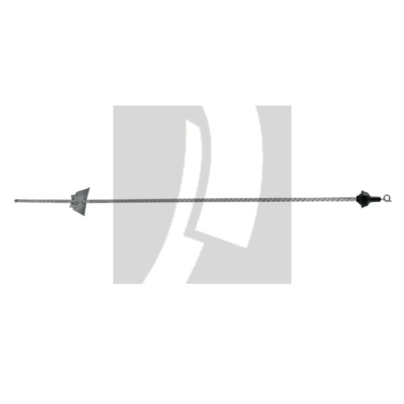 Weidezaunpfahl mit Drahtöse