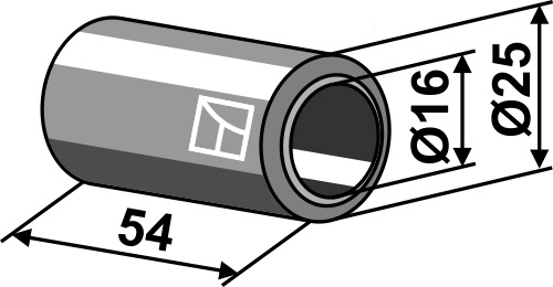 Buchse 54x16x25, passend für Twose, Bomford und mehr