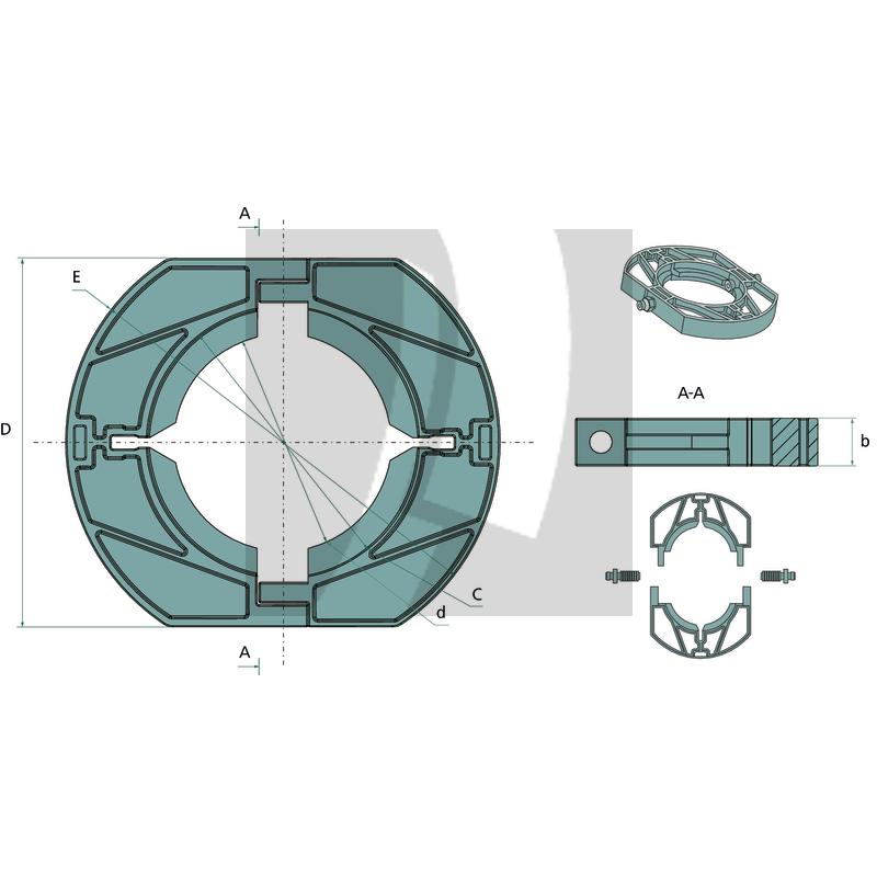 ROTARO Lagerring R40-R80 innen 