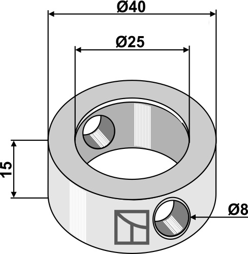 Kle mmring 15x25x40, passend für Mulag