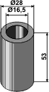 Buchse 53x16,5x28, passend für Twose und Dücker