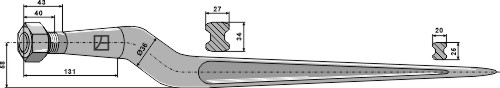 Silozinken 815 mm, passend für Bressel & Lade, Becker & Hänisch und mehr