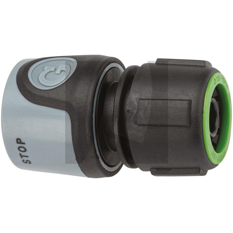 GRANIT BLACK EDITION Schnellkupplung mit Wasserstop 1/2" 13 - 15 mm