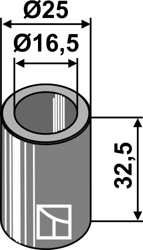 Buchse 32,5x16,5x25, passend für Ferri