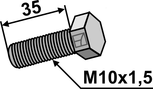 Schraube M10x35, passend für Gilbers