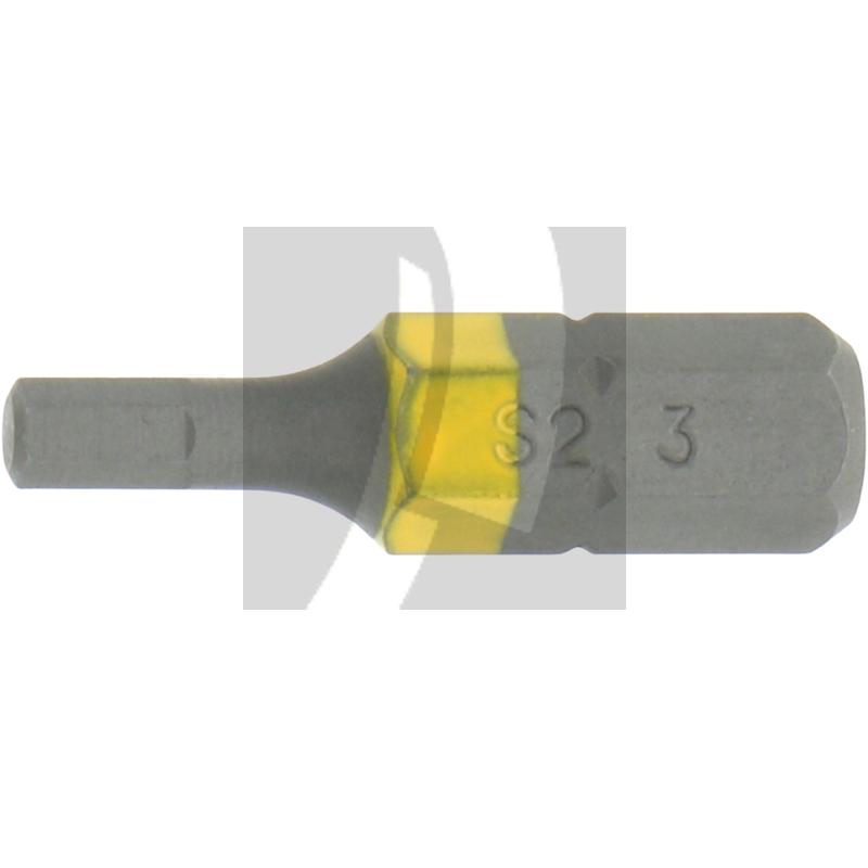 VPE10 1/4" Bit 25mm, Innensechskant 3 mm