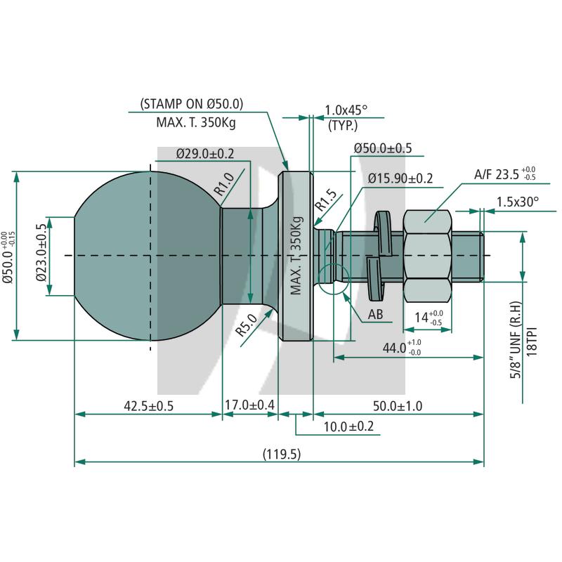 Kugelkopfbolzen Kugelkopfbolzen