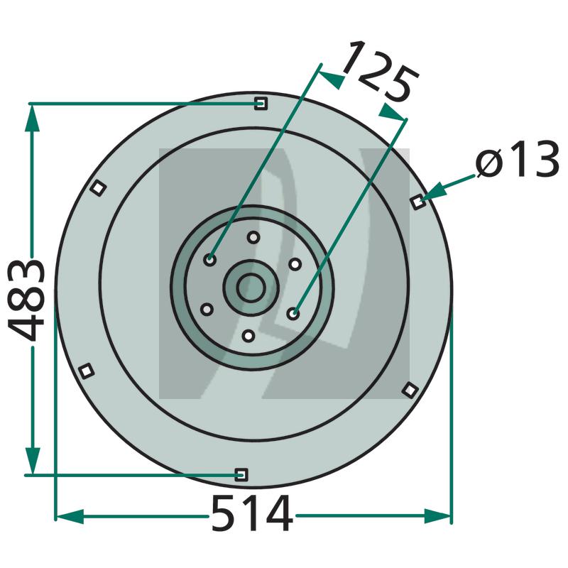 Stützteller Deutz Fahr