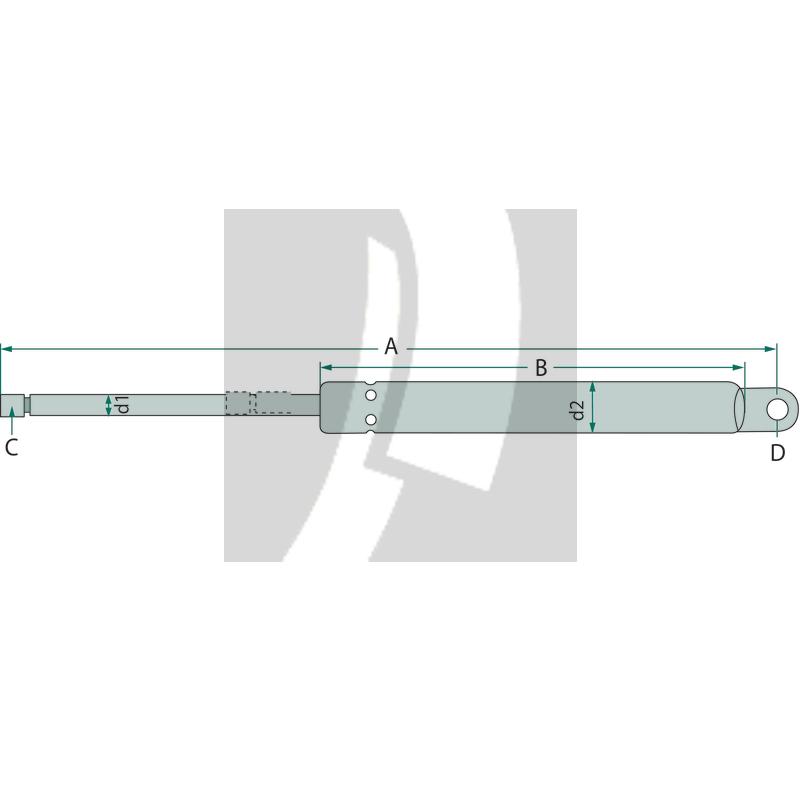 Gasdruckdämpfer 605 mm Gasdruckdämpfer 605 mm