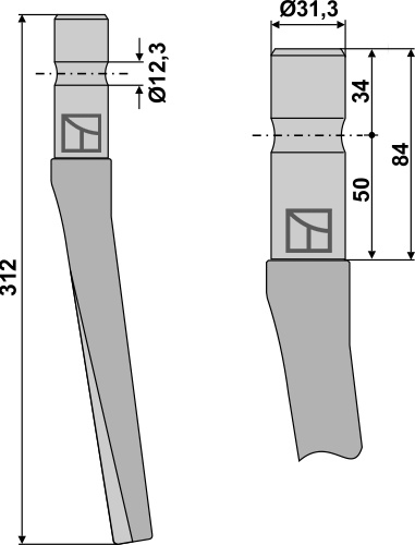 Kreiseleggenzinken 312 mm, passend für Feraboli