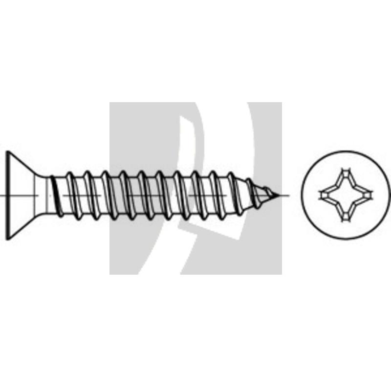 Senk-Blechschraube 4,8x38 DIN 7982