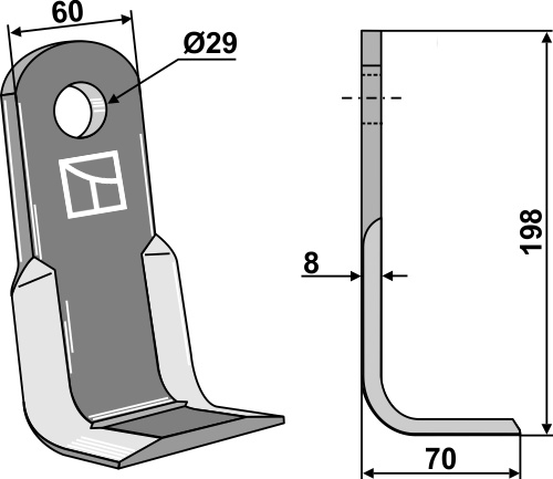 Winkelmesser 198x60 mm, passend für Berti
