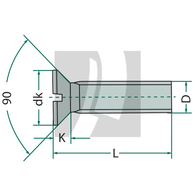 Senkschraube M6x40 DIN 963