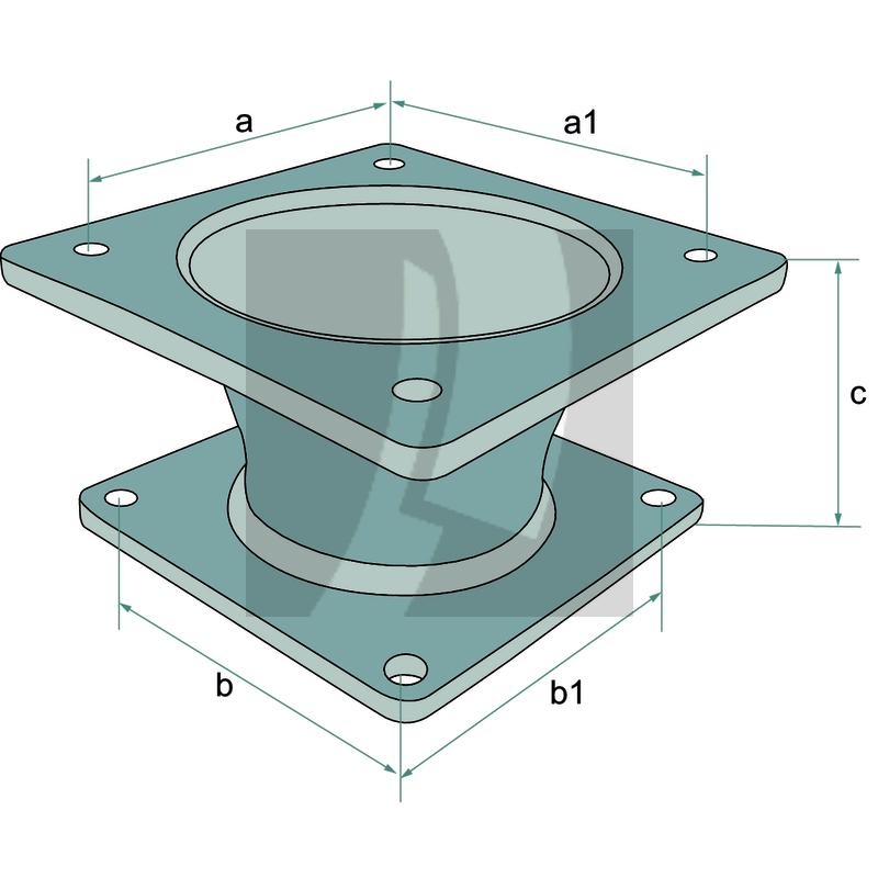 Reduzierflansch 6" x 8"