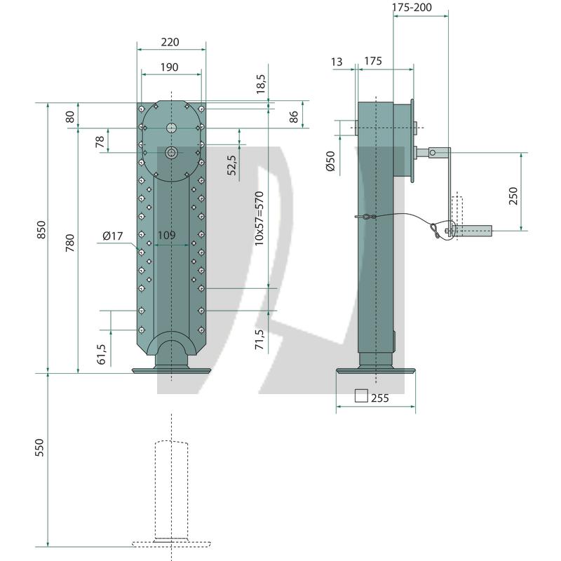 Spindelstütze 211444, Typ S/VKmG 850
