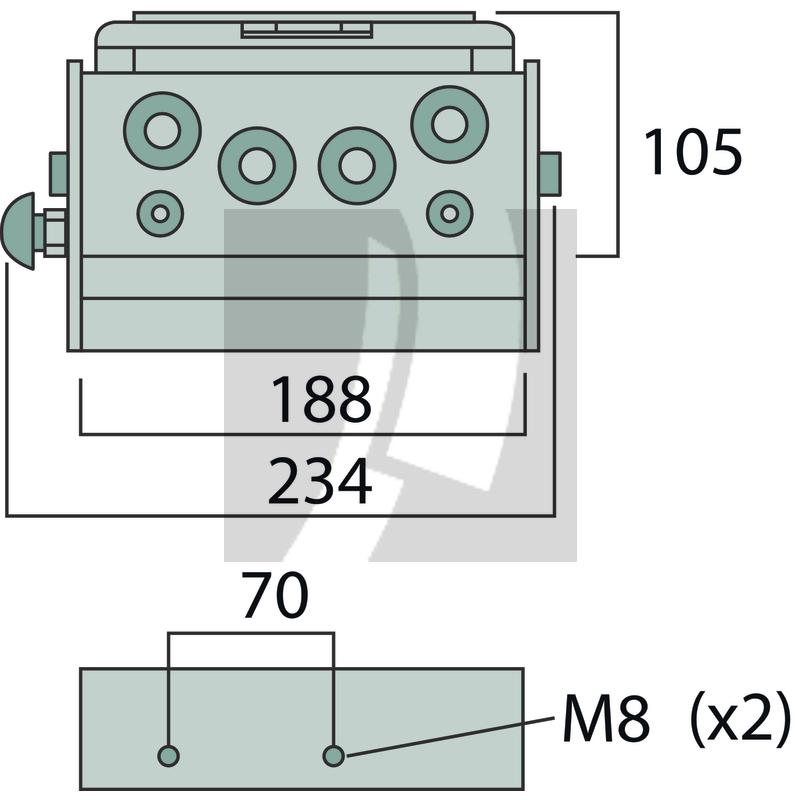 PS06 Stecker AG 4x M22x1,5 (15L)  DN10