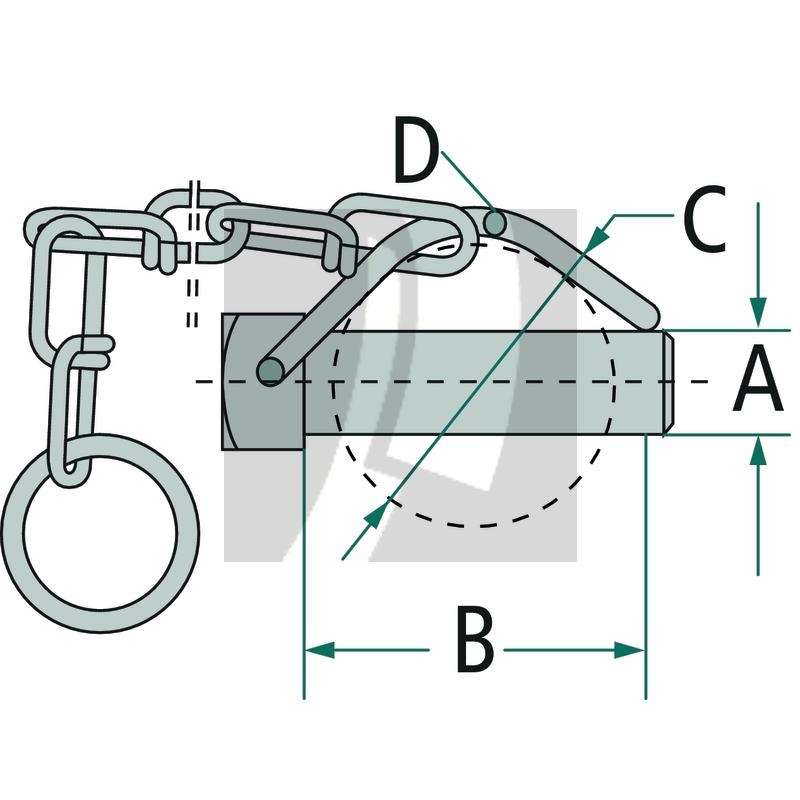 Rohrklappstecker verzinkt 48 mm Rohrklappstecker verzinkt 48 mm