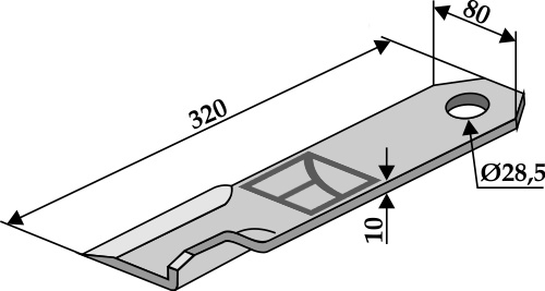 Schlegel 320x80 mm, passend für Schmidt
