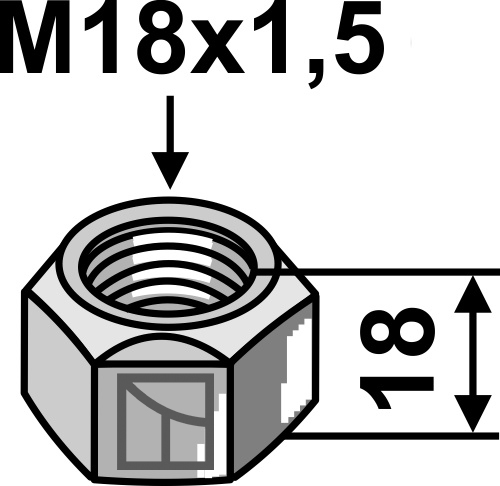 Mutter - gedrückt, passend für Berti Mutter - gedrückt, passend für Berti