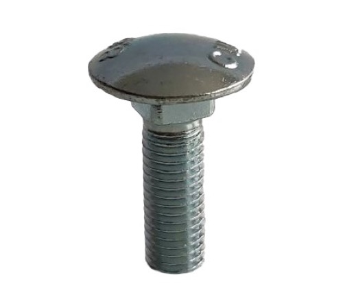 Flachrundschraube M10x1,5x25 ohne Mutter - galvanisch verzinkt