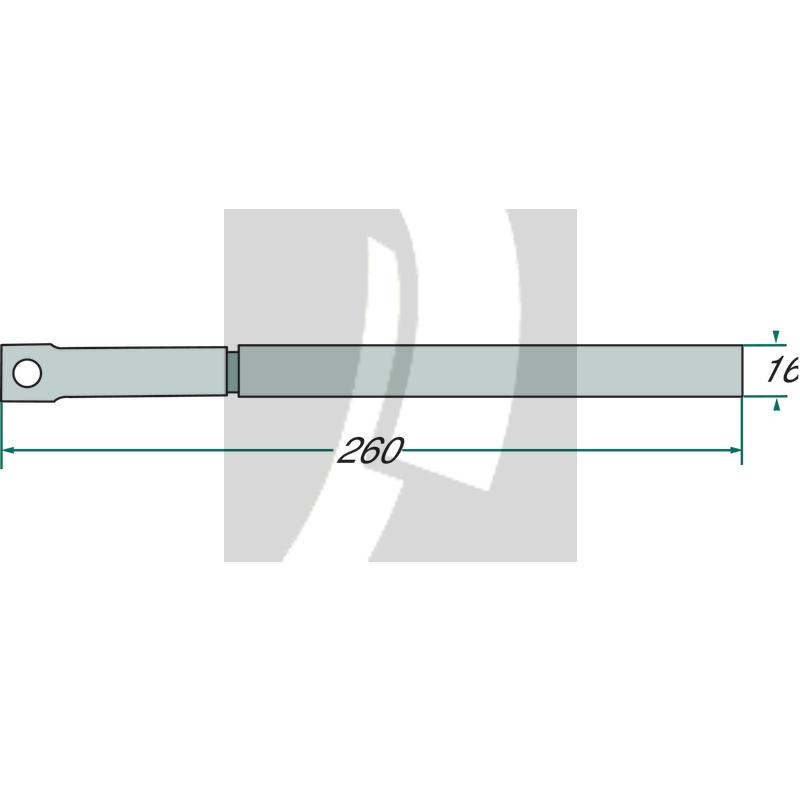 Einzugsfinger 16 x 260 mm John Deere