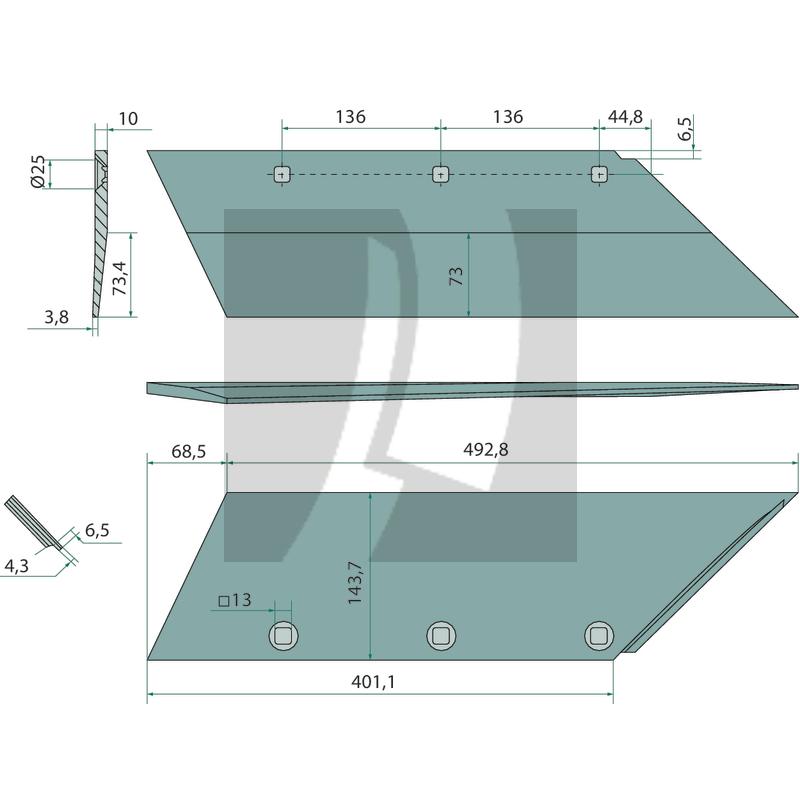 Schar links, 20"