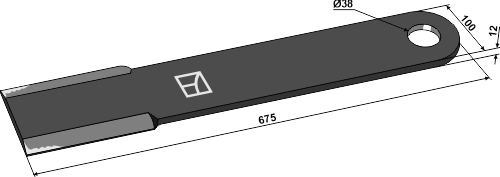 Mähermesser 675 mm, passend für Spearhead und Mc Connel