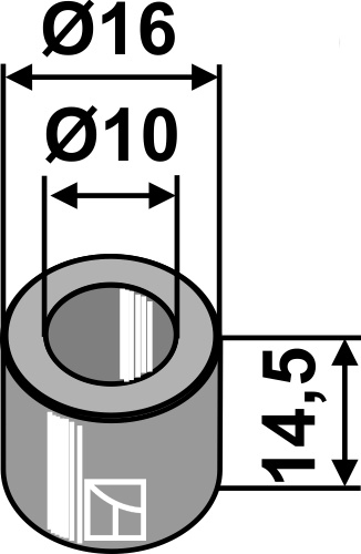 Buchse 14,5x10x16, passend für Dragone