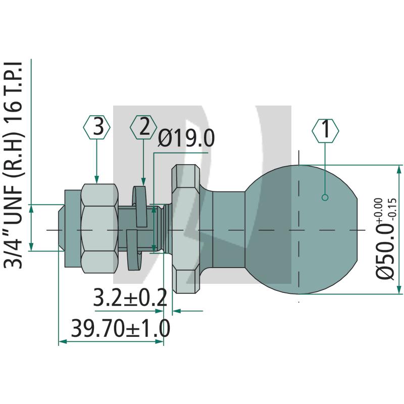 Kugelkopfbolzen Kugelkopfbolzen