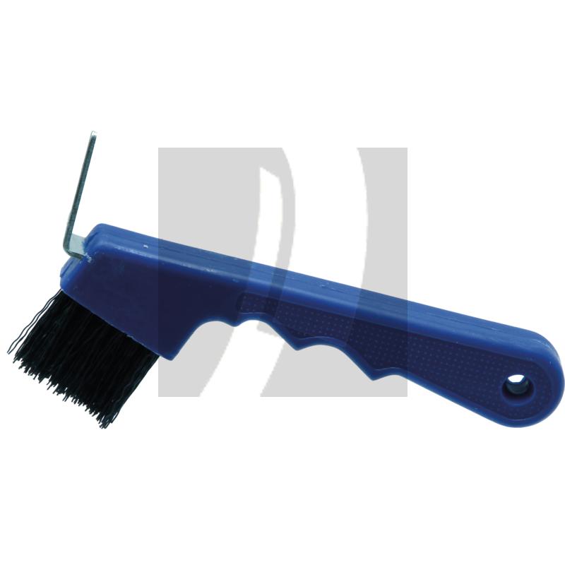 Hufkratzer mit Bürste blau