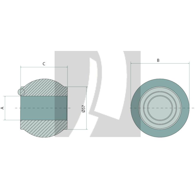 Oberlenkerkugel Heavy Duty VPE 10 63 mm Oberlenkerkugel Heavy Duty VPE 10 63 mm
