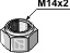 Selbstsichernde Mutter - M14x2