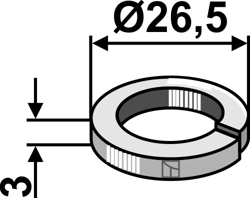 Federring 3x26,5, passend für Bomford