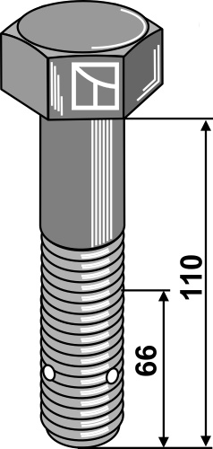 Sechskantschraube - M24x3 - 10.9, passend für Sauerburger und Mc Connel