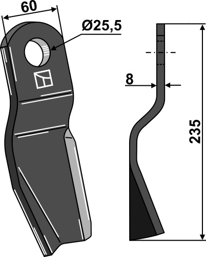 Schlegel 235x60 mm, passend für Agrimaster, agricom und mehr