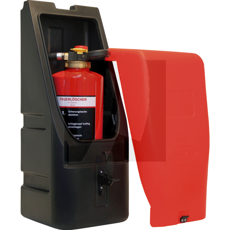 Feuerlöscherk. rot/schwarz 680x260x260