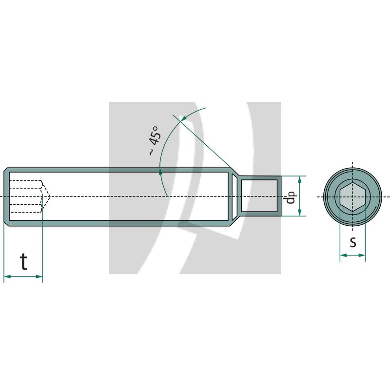 Gewindestift M12x20 DIN 915