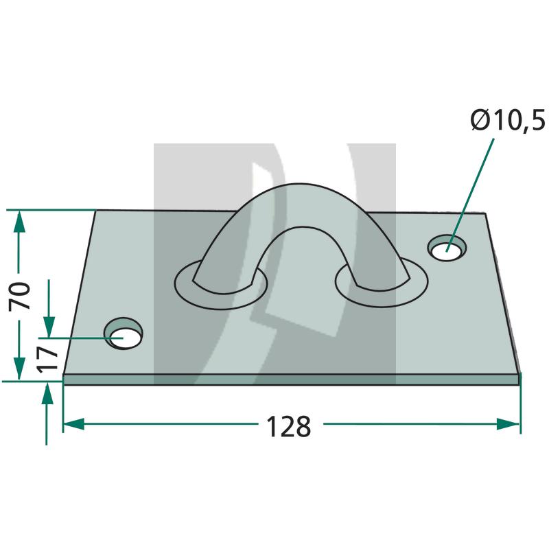 Bodenanker für Schweine, Modell 36 S