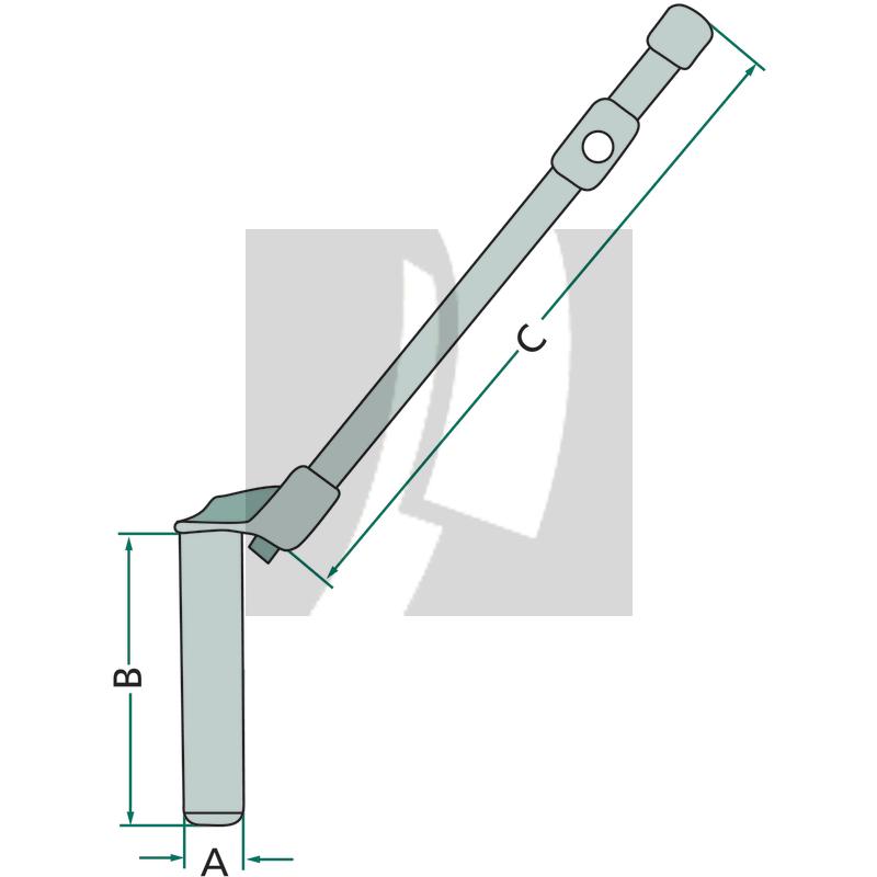 Kupplungsbolzen Gerade 250 mm