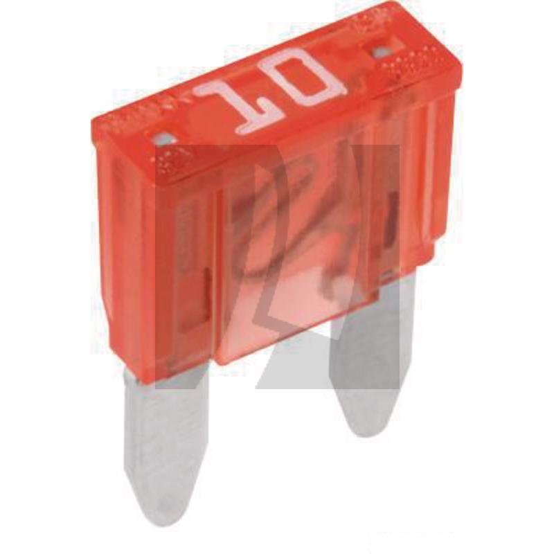 GRANIT Flachstecksicherung, Mini 32 V max. / 10 A | rot | VPE 1