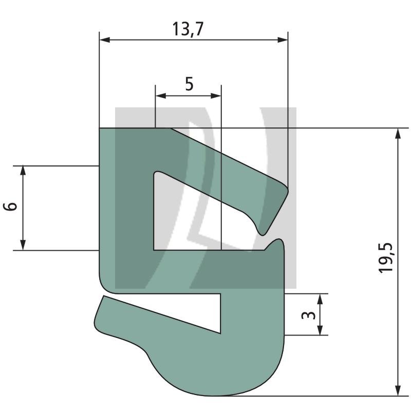 Dichtgummi 13,7 mm