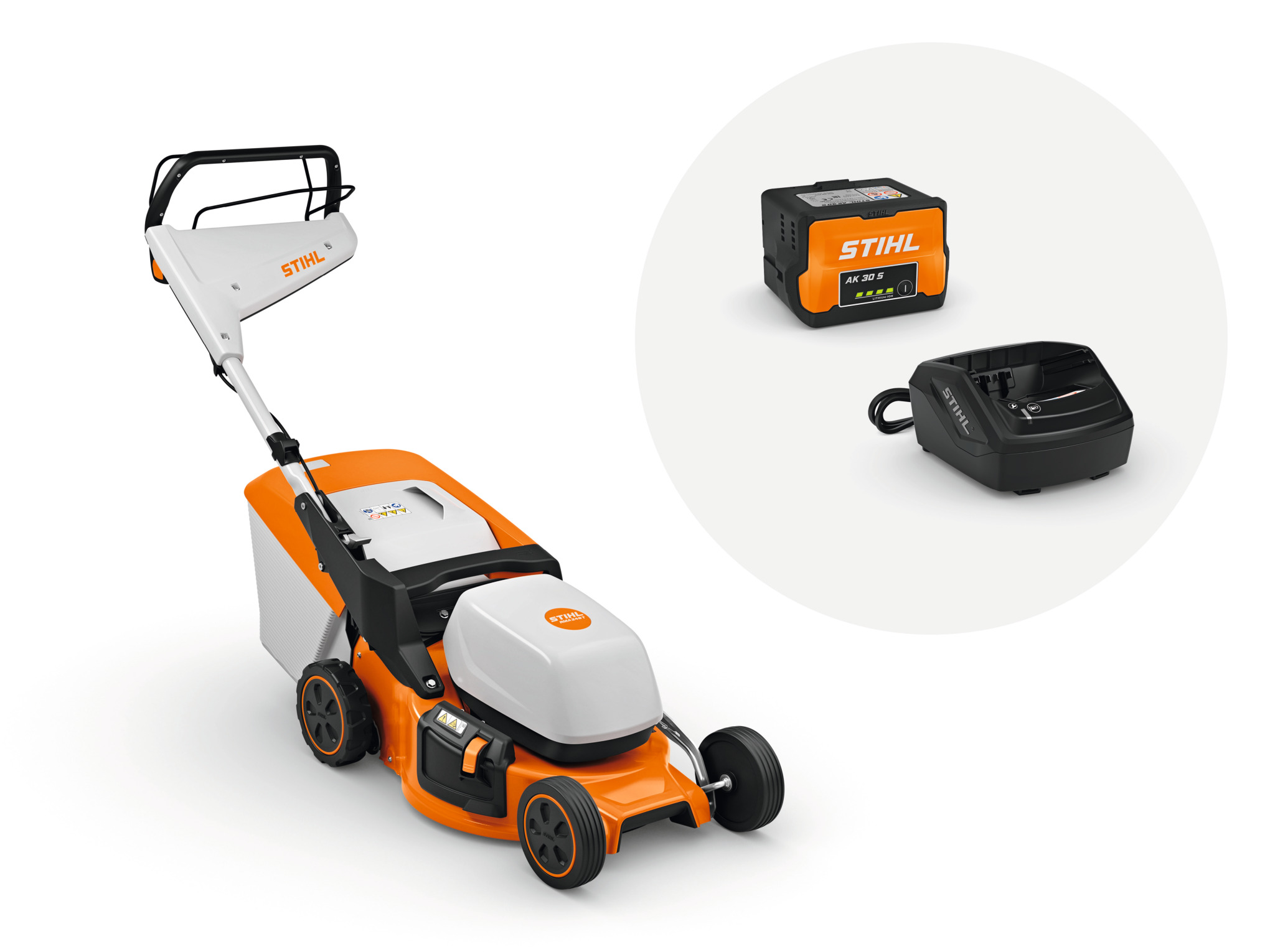 STIHL Akku-Rasenmäher RMA 248 T mit Akku AK 30 S sowie Ladegerät AL 101